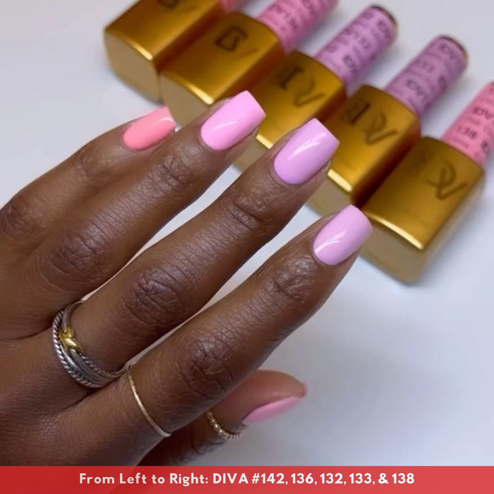 DND Diva #138 Circus Pink – nail swatch 3