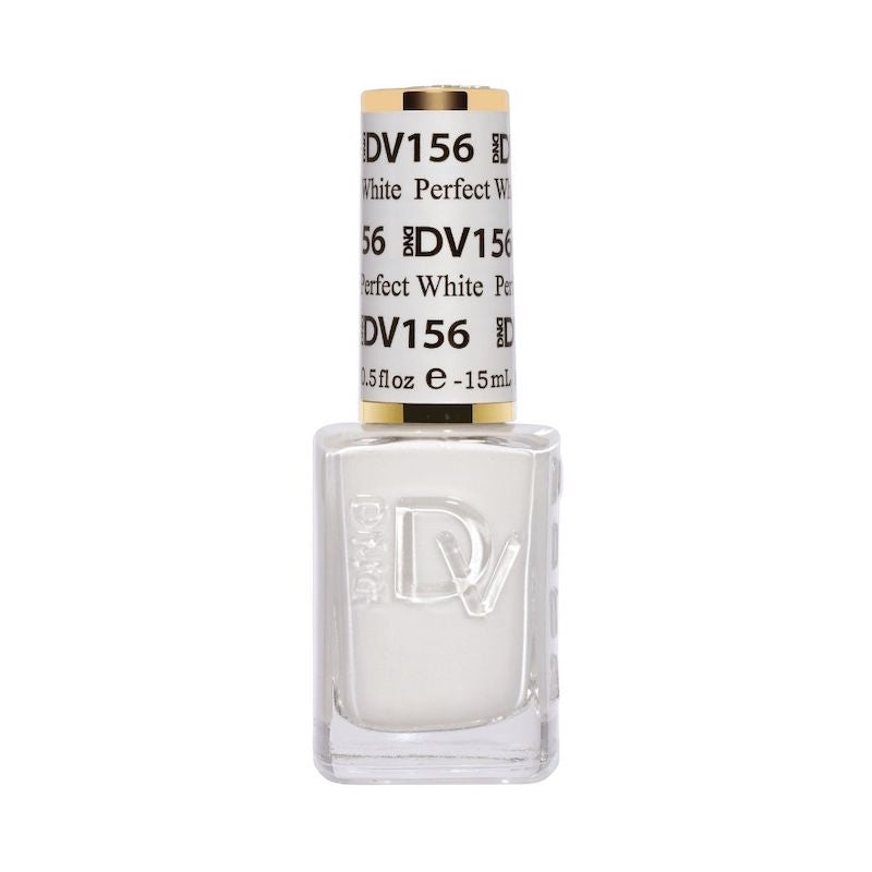 DND Diva #156 Perfect White – lacquer bottle