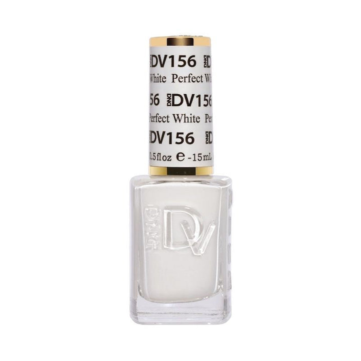 DND Diva #156 Perfect White – lacquer bottle