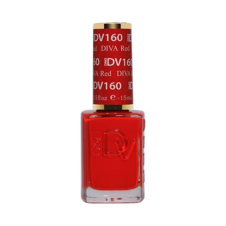 DND Diva #160 Red – lacquer bottle