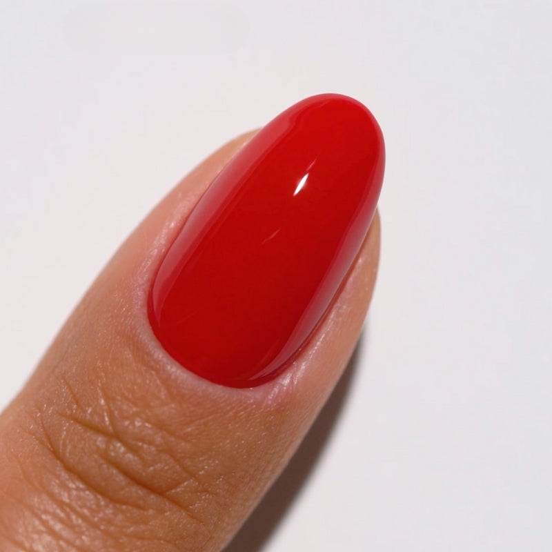 DND Diva #163 Left Him On Red – nail swatch