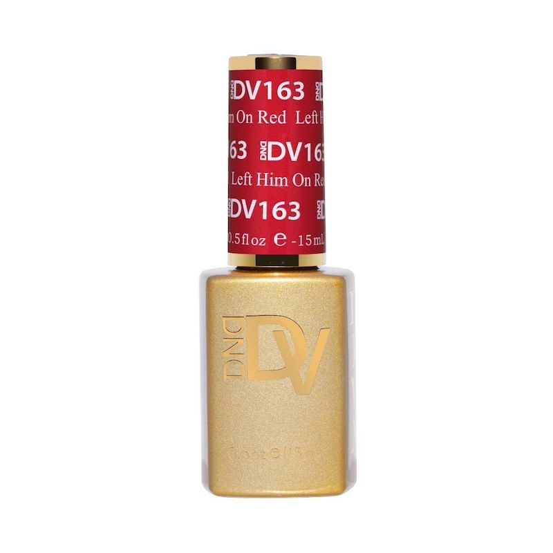 DND Diva #163 Left Him On Red – gel bottle