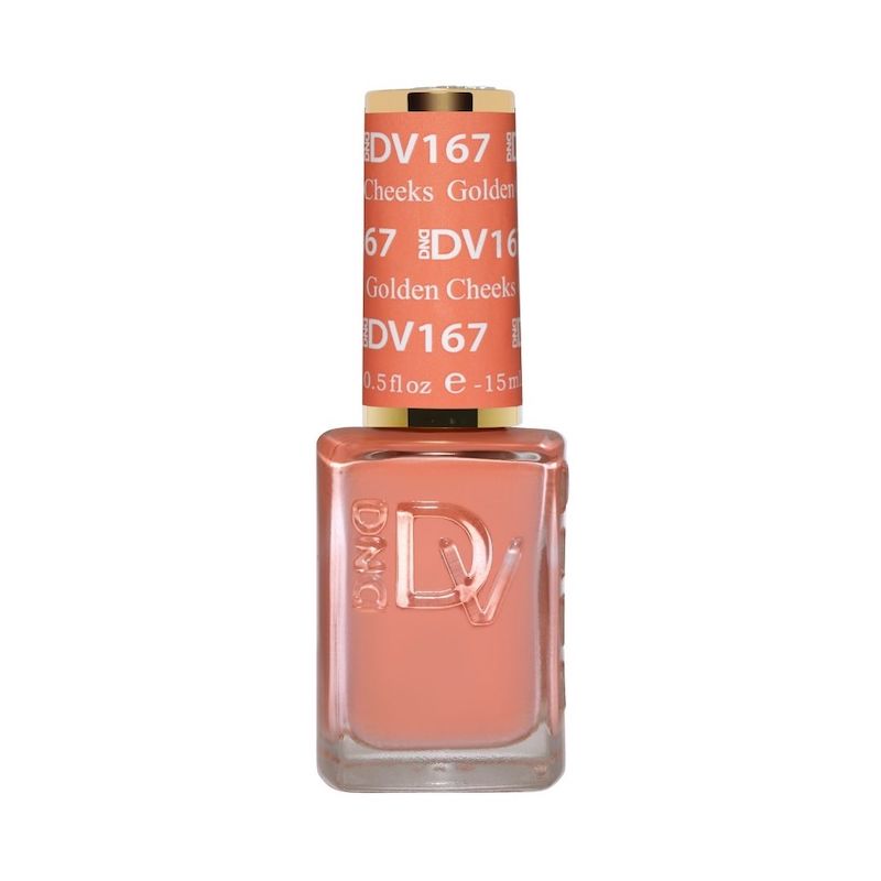 DND Diva #167 Golden Cheeks – lacquer bottle