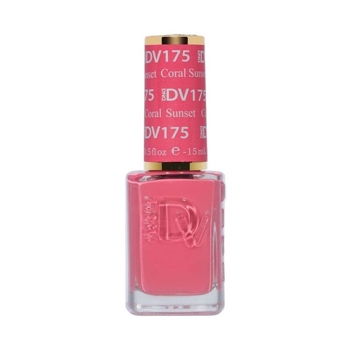 DND Diva #175 Coral Sunset – lacquer bottle