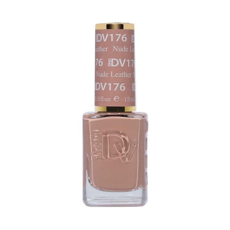DND Diva #176 Nude Leather – lacquer bottle