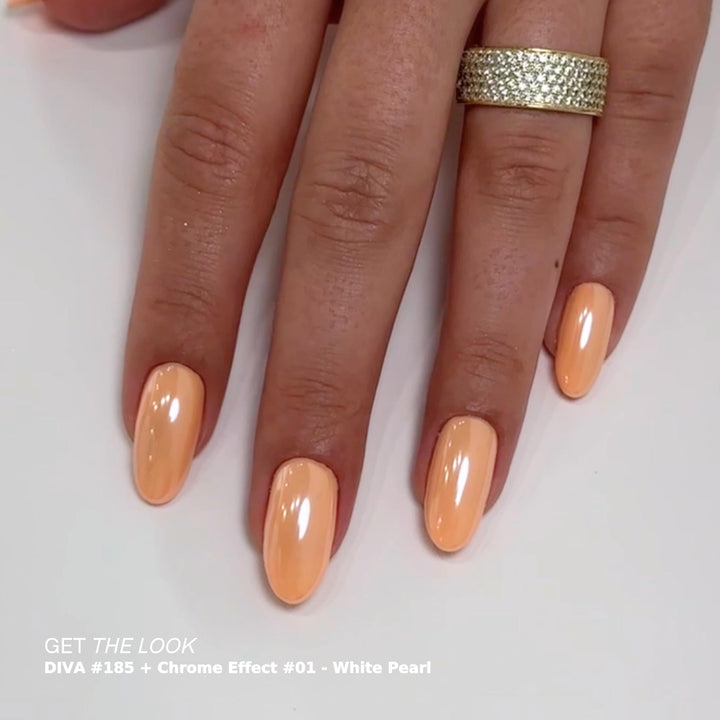 DND Diva #185 Peach cobbler – nail swatch 2