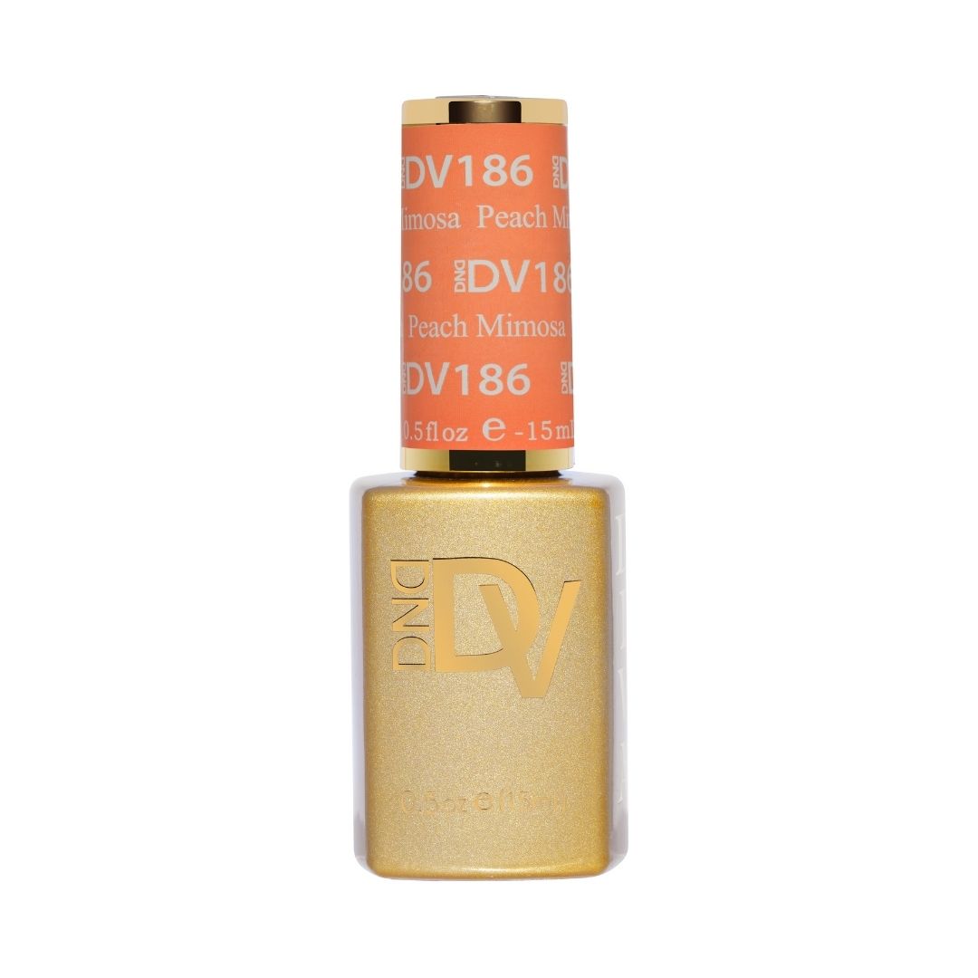 DND Diva #186 Peach Mimosa – gel bottle