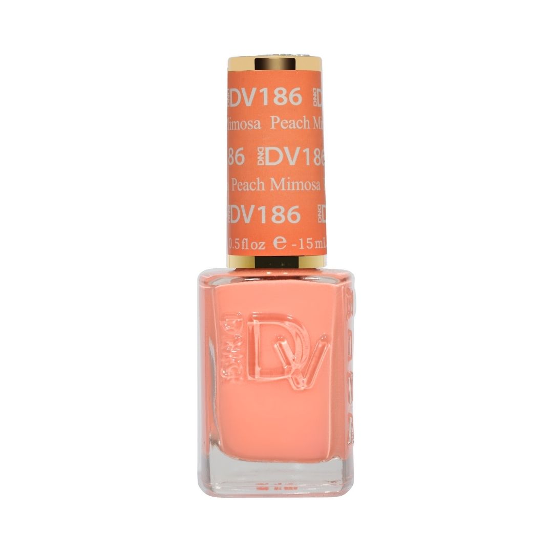 DND Diva #186 Peach Mimosa – lacquer bottle