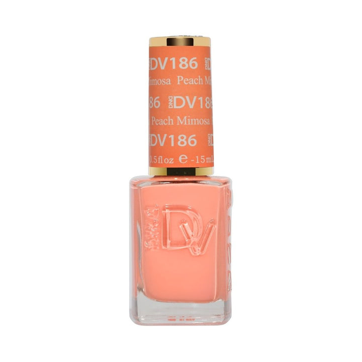DND Diva #186 Peach Mimosa – lacquer bottle