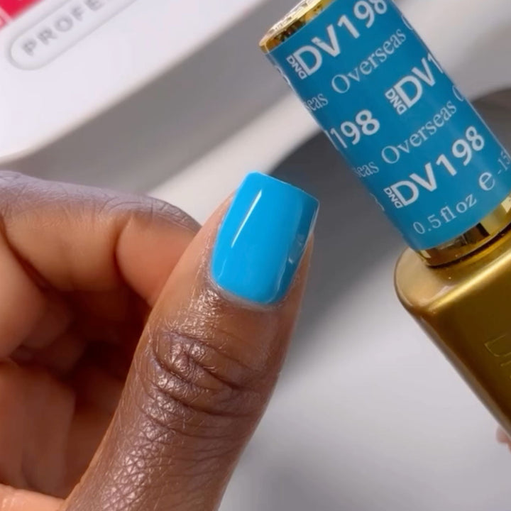 DND Diva #198 Overseas – nail swatch 2