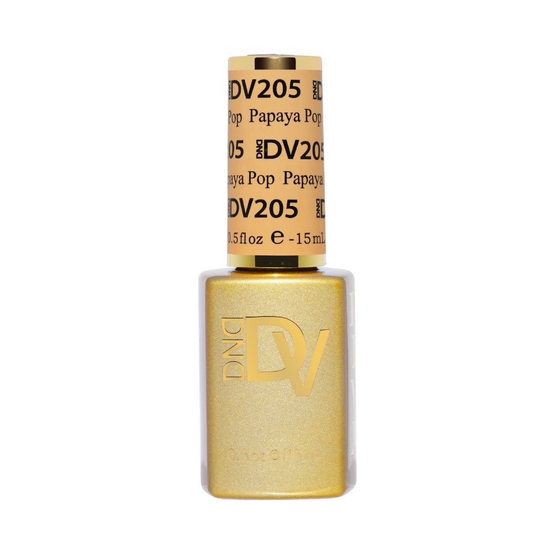 DND Diva #205 Papaya Pop – gel bottle