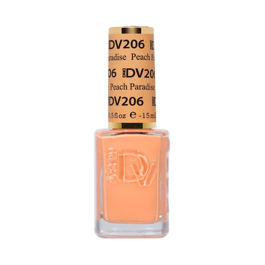 DND Diva #206 Peach Paradise – lacquer bottle