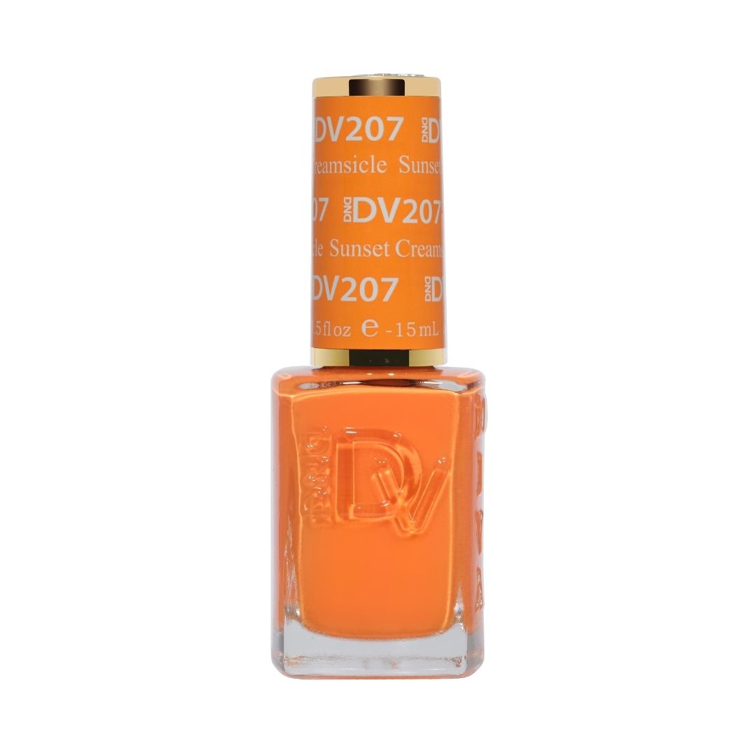 DND Diva #207 Sunset Creamsicle – lacquer bottle