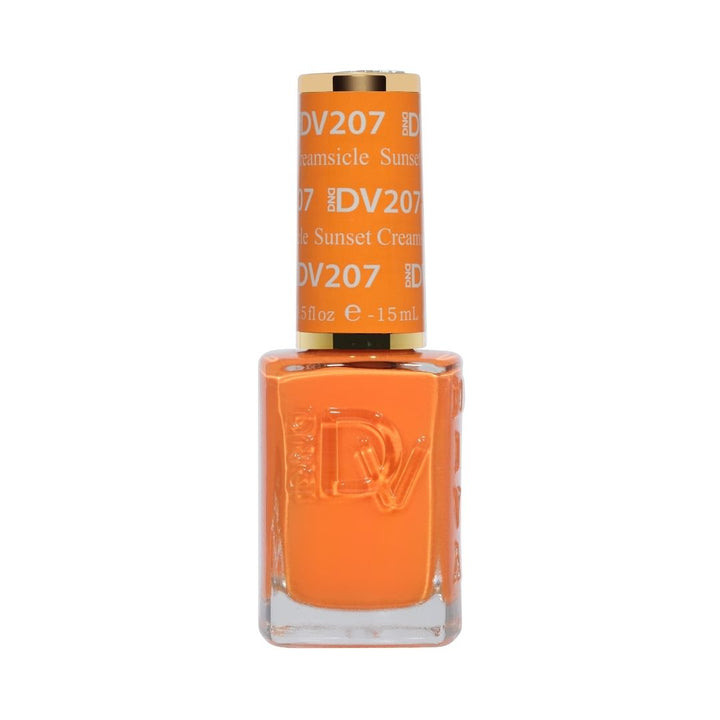 DND Diva #207 Sunset Creamsicle – lacquer bottle