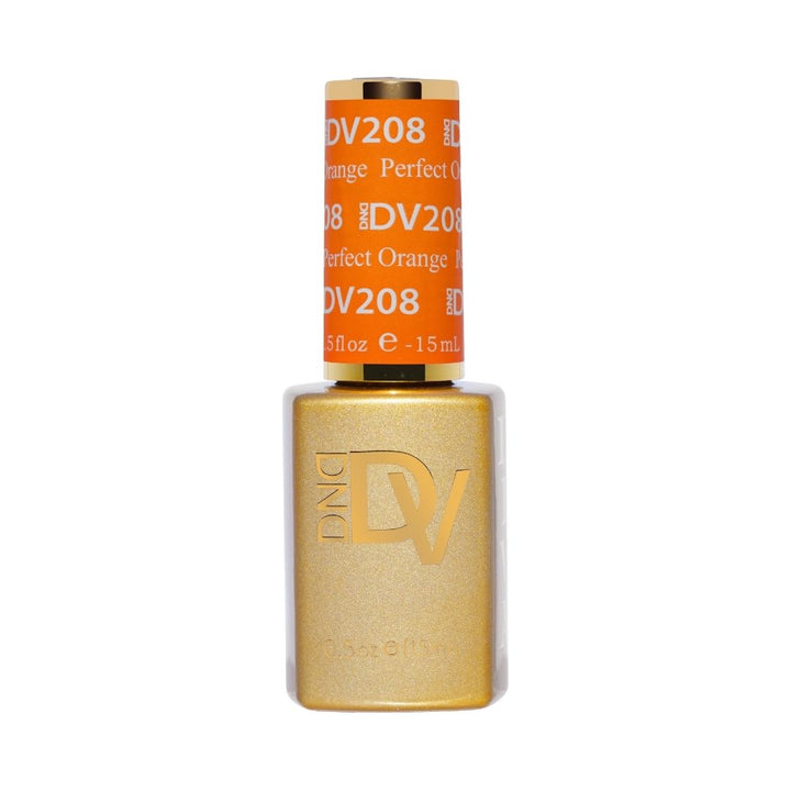DND Diva #208 Perfect Orange – gel bottle