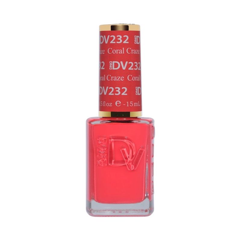 DND Diva #232 Coral Craze – lacquer bottle