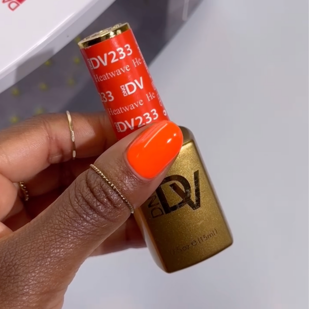 DND Diva #233 Heatwave – nail swatch 2