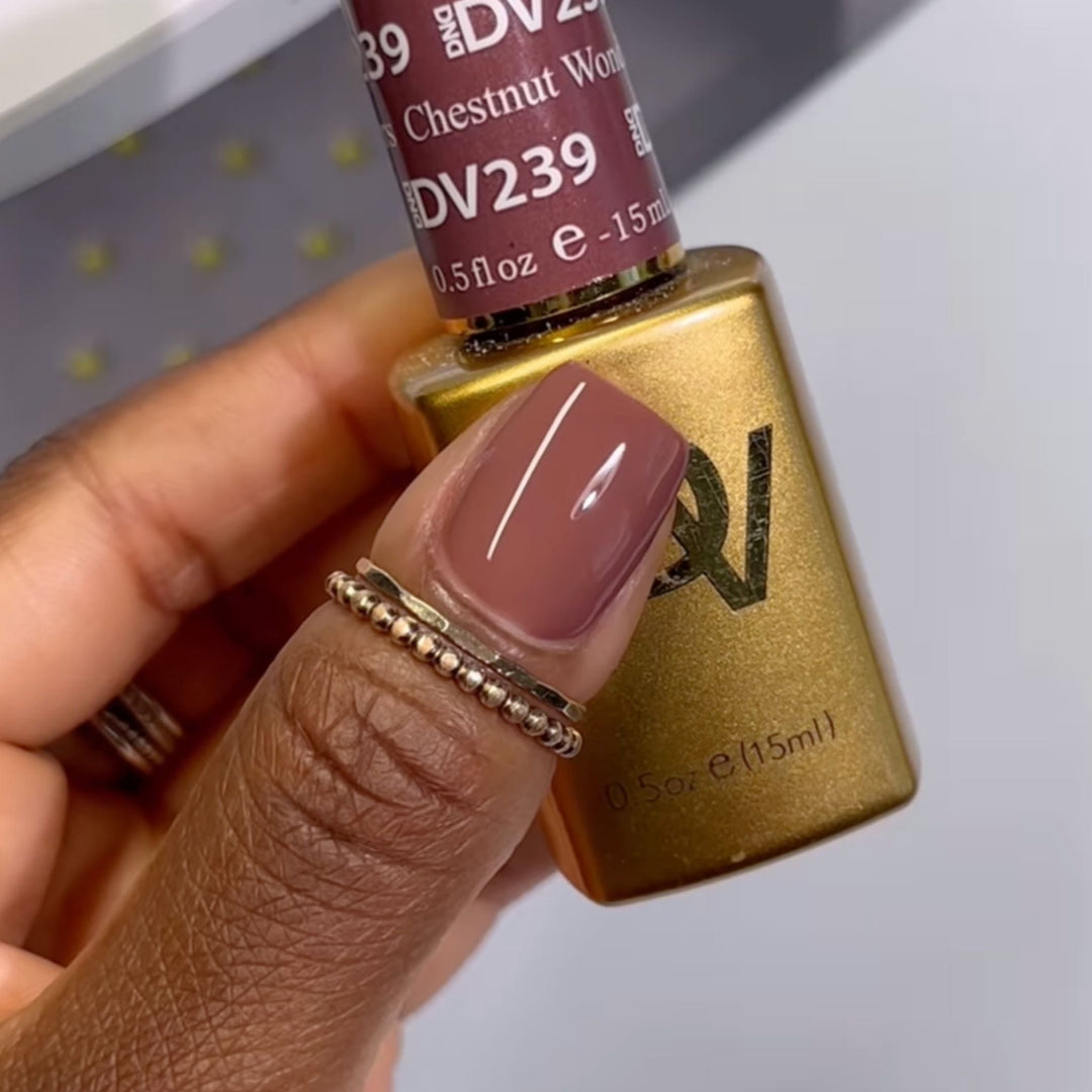 DND Diva #239 Chestnut Wonders – nail swatch