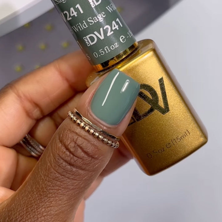 DND Diva #241 Wild Sage – nail swatch 5