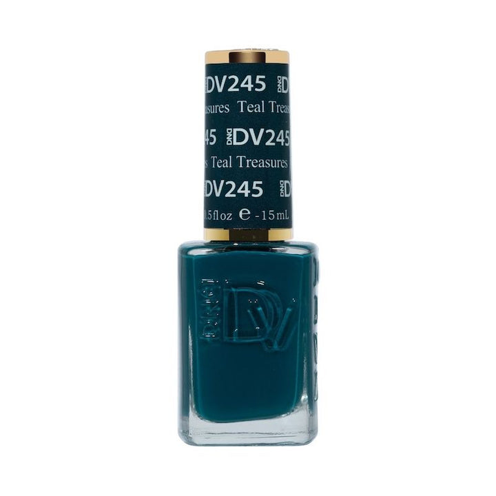 DND Diva #245 Teal Treasures – lacquer bottle
