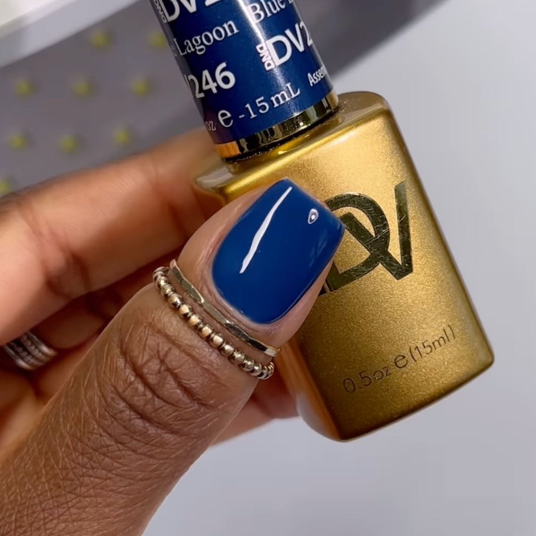 DND Diva #246 Blue Lagoon – nail swatch 5