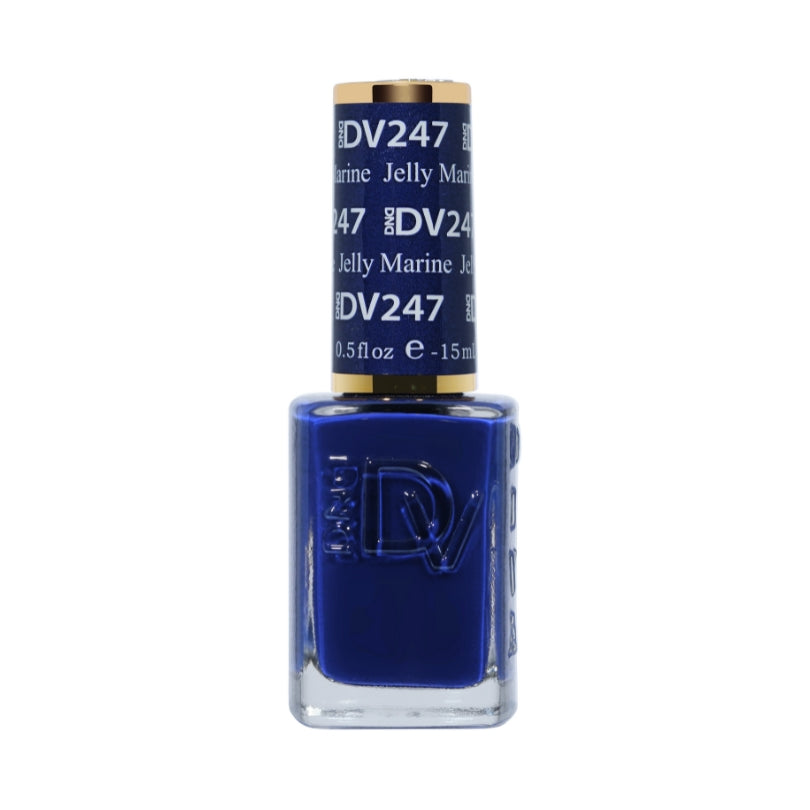 DND Diva #247 Jelly Marine – lacquer bottle