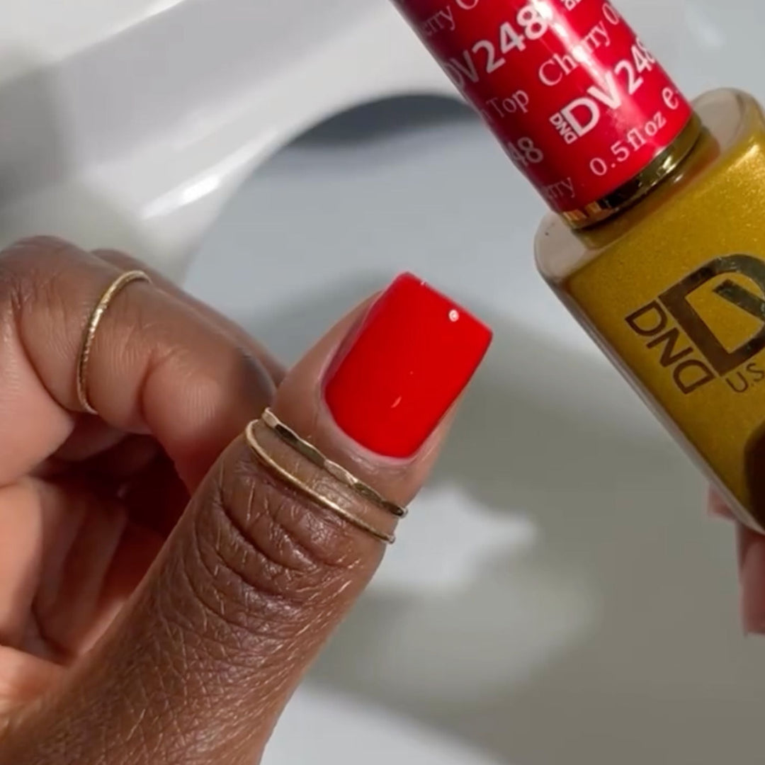 DND Diva #248 Cherry On Top – nail swatch 2