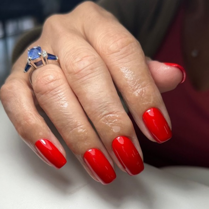 DND Diva #249 Red-Y or Not – nail swatch 5