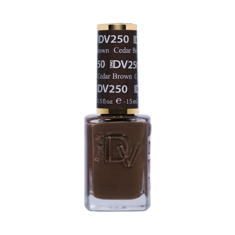 DND Diva #250 Cedar Brown – lacquer bottle