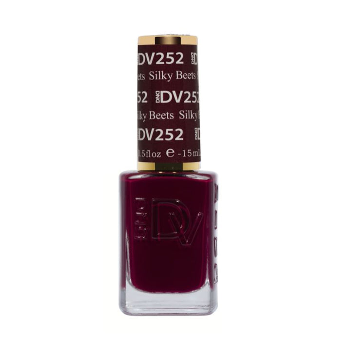 DND Diva #252 Silky Beets – lacquer bottle
