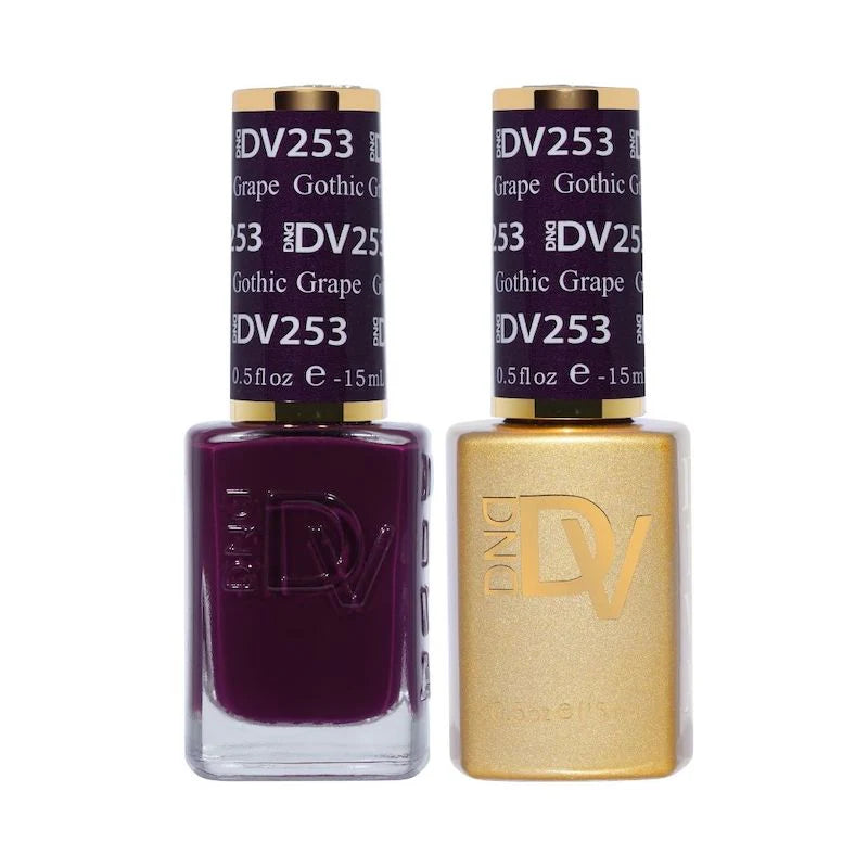 #253 - DND Diva Gel UV/LED Soak Off Gel polish - Gothic Grape