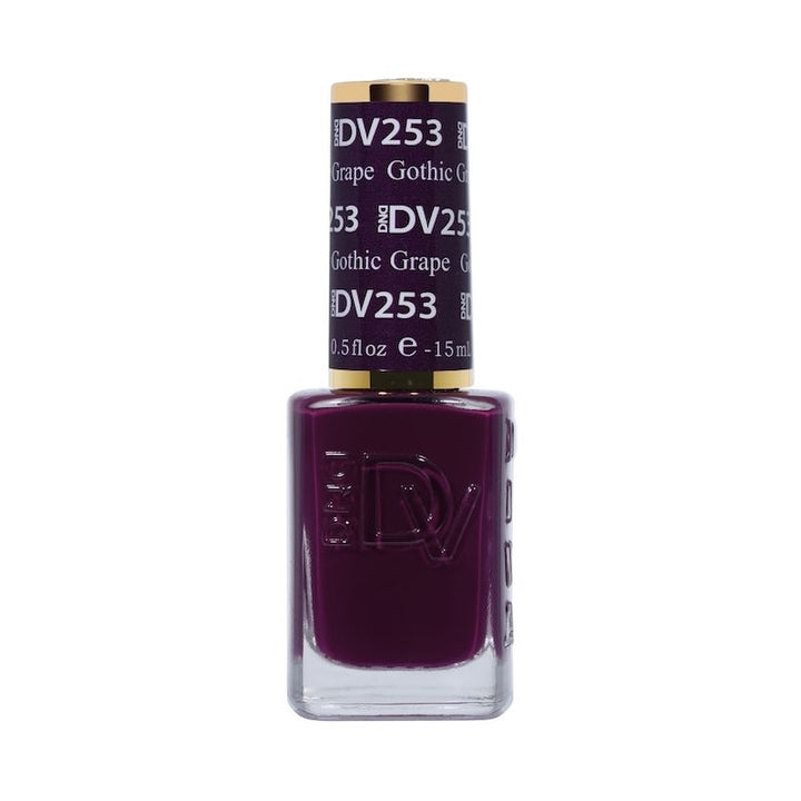 DND Diva #253 Gothic Grape – lacquer bottle