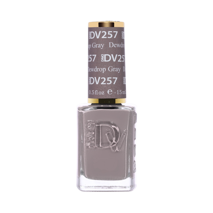 DND Diva #257 Dewdrop Gray – lacquer bottle