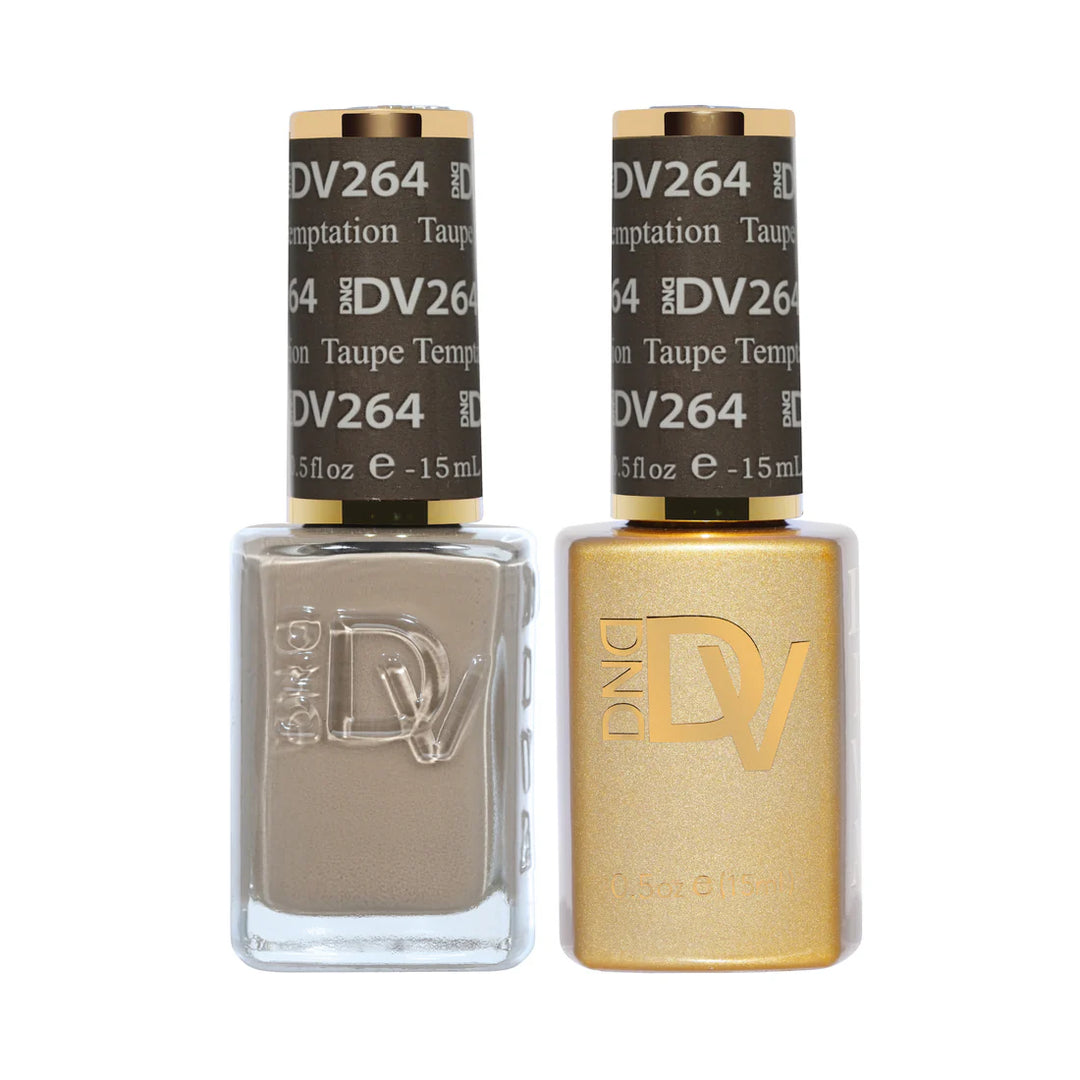#264 - DND Diva Gel UV/LED Soak Off Gel polish - Taupe Temptation