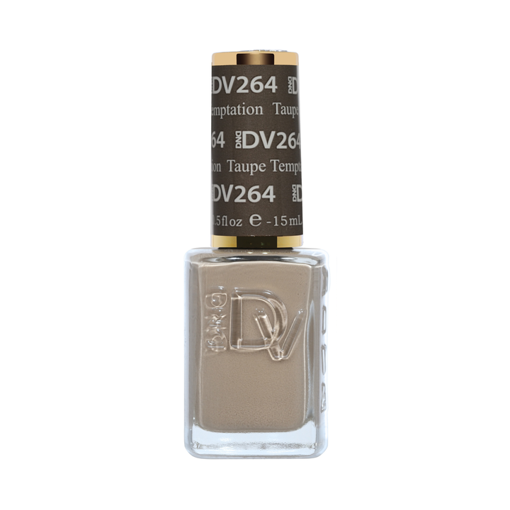 DND Diva #264 Taupe Temptation – lacquer bottle