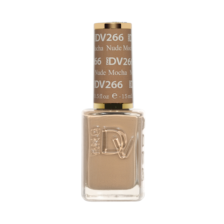 DND Diva #266 Nude Mocha – lacquer bottle