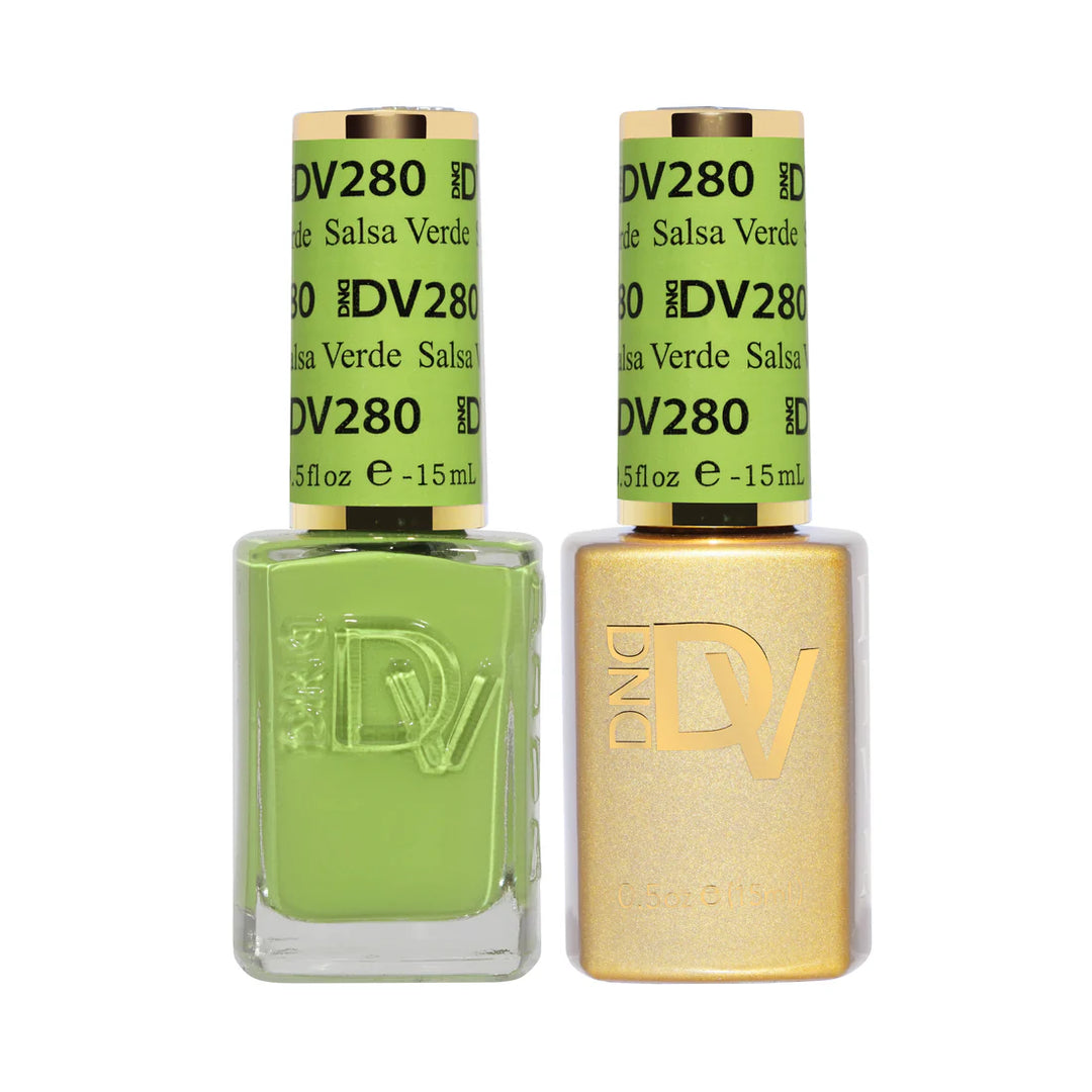 #280 - DND Diva Gel UV/LED Soak Off Gel polish - Salsa Verde