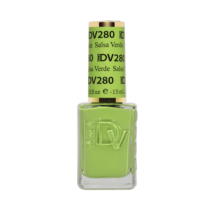 DND Diva #280 Salsa Verde – lacquer bottle