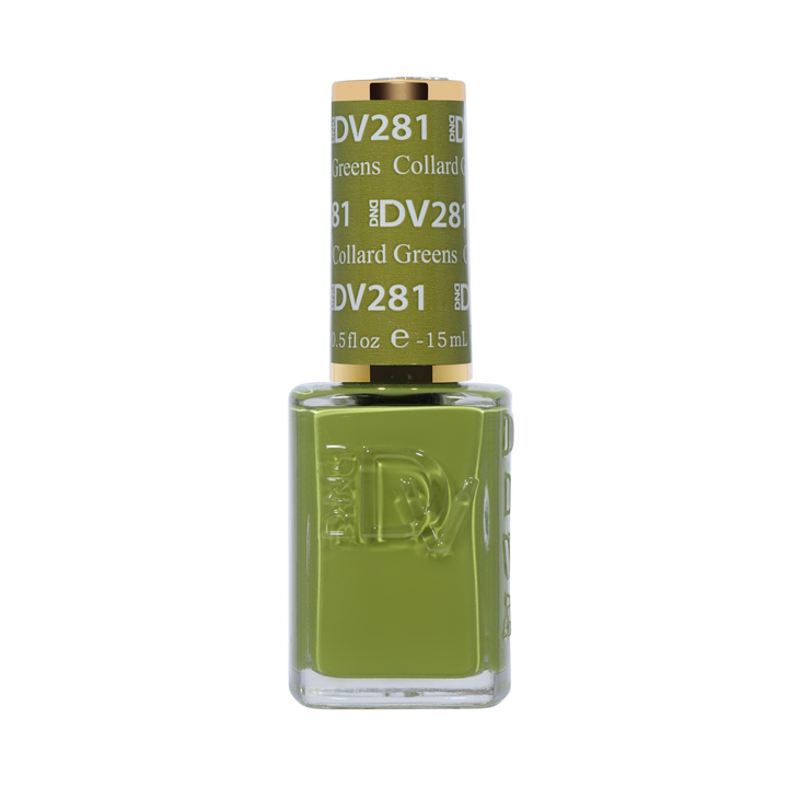 DND Diva #281 Collard Greens – lacquer bottle
