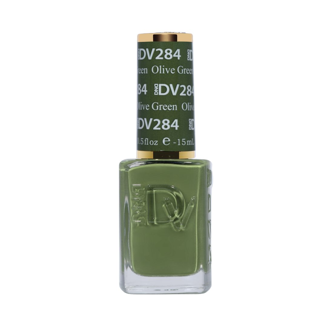DND Diva #284 Olive Green – lacquer bottle