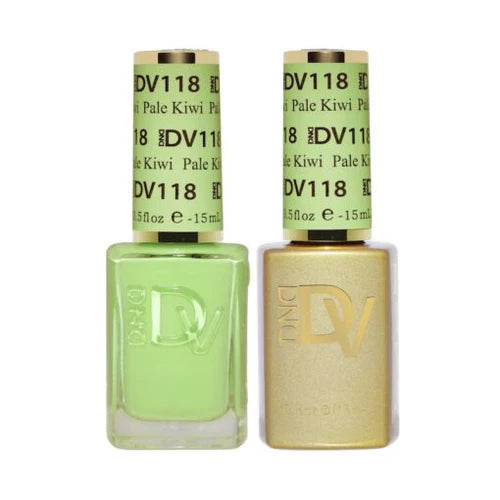 #118 - DND Diva Gel UV/LED Soak Off Gel polish - Pale Kiwi