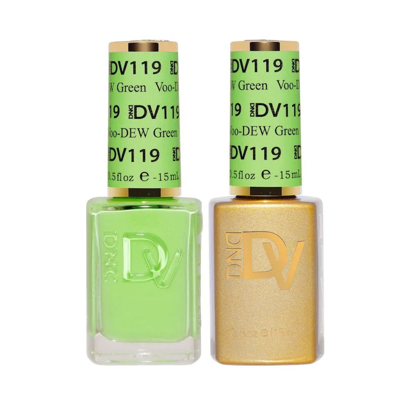 #119 - DND Diva Gel UV/LED Soak Off Gel polish - Dew Green