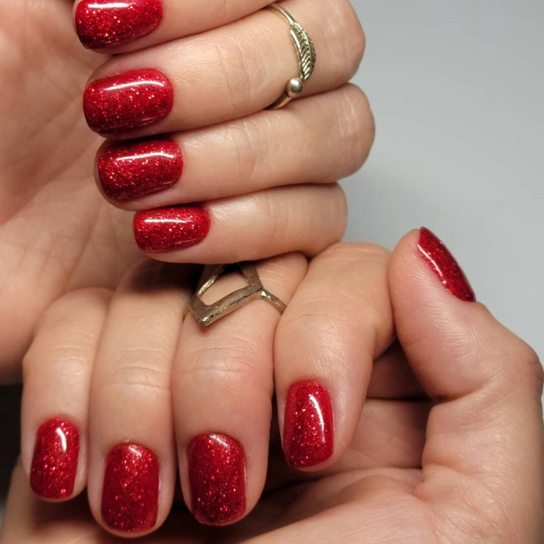 DND Gel #402 Firework Star – nail swatch 3