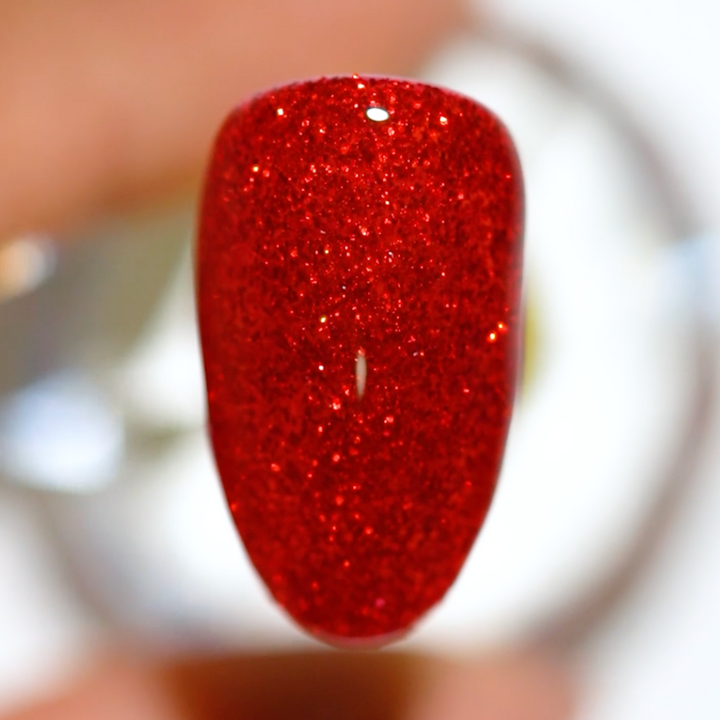 DND Gel #402 Firework Star – nail swatch 4