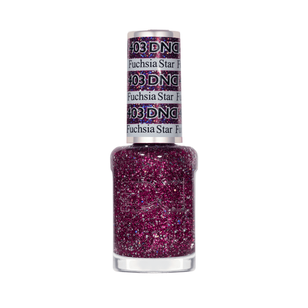 DND Gel #403 Fuchsia Star – lacquer bottle