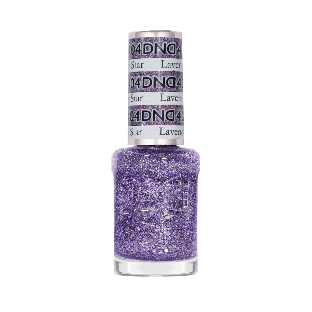 DND Gel #404 Lavender Daisy – lacquer bottle