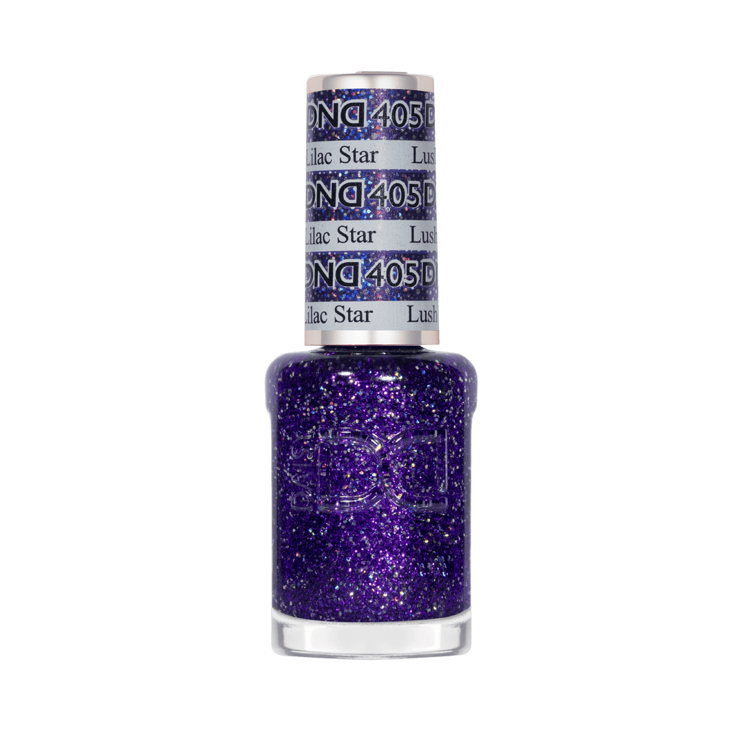 DND Gel #405 Lush Lilac Star – lacquer bottle