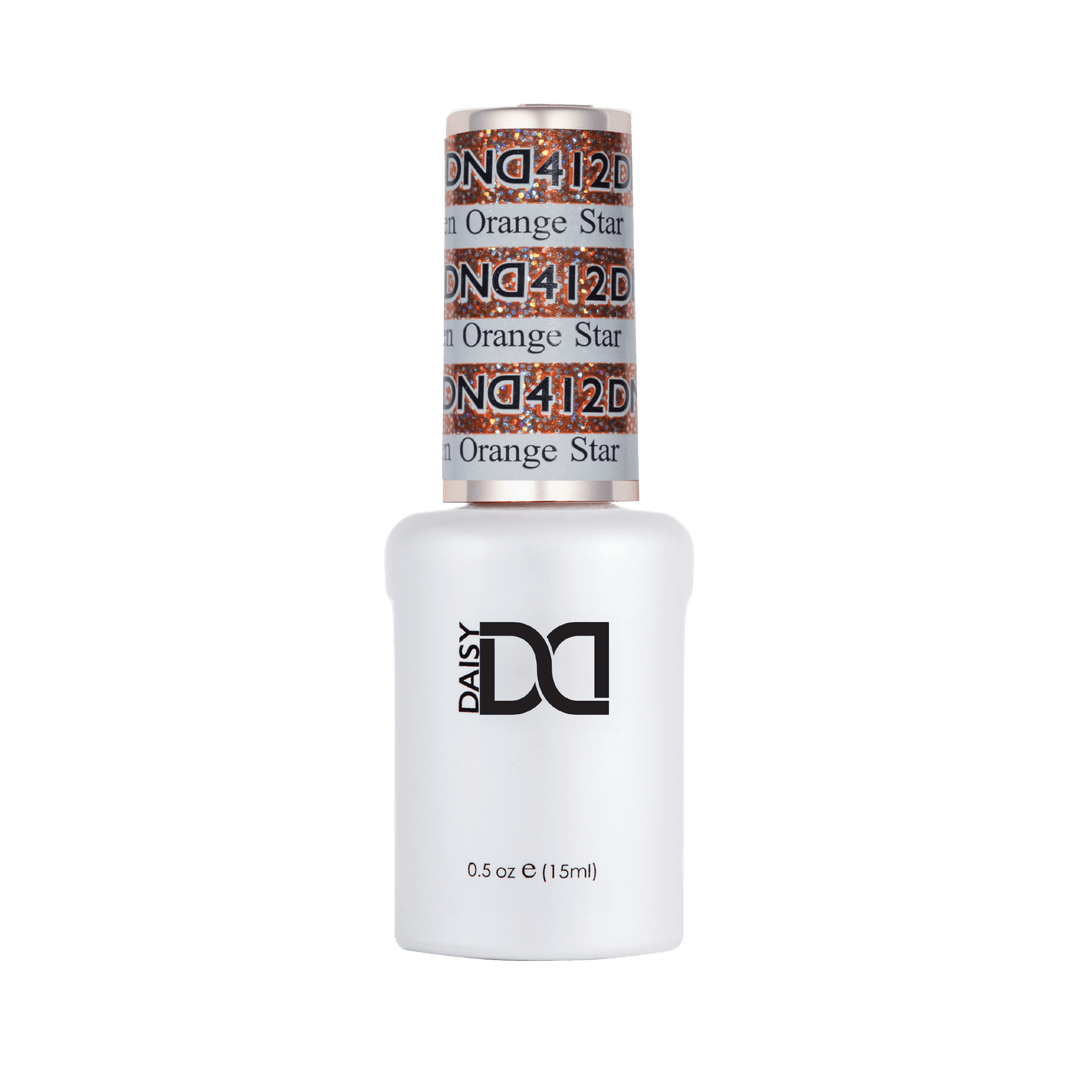 DND Gel #412 Golden Orange – gel bottle