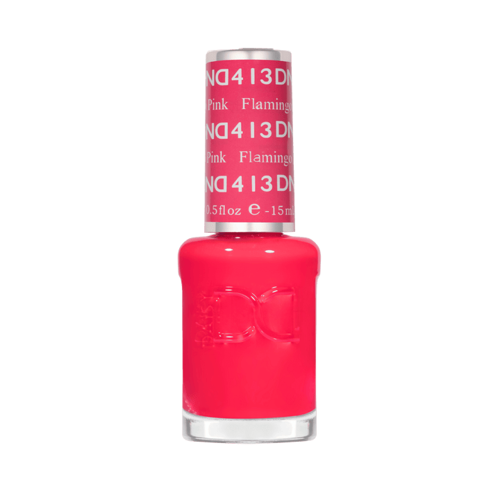 DND Gel #413 Flamingo Pink – lacquer bottle