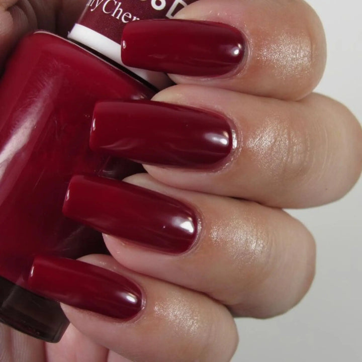 DND Gel #456 Cherry Berry – nail swatch 9